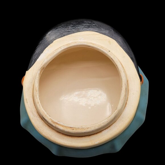 Hard to Find Twin Winton Cookie Jar Policeman Bear Collectors Series Blue Cream - Picture 8 of 11